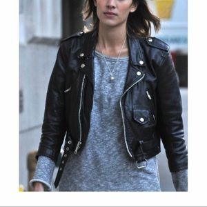 Leather Moto Jacket by Bona Drag